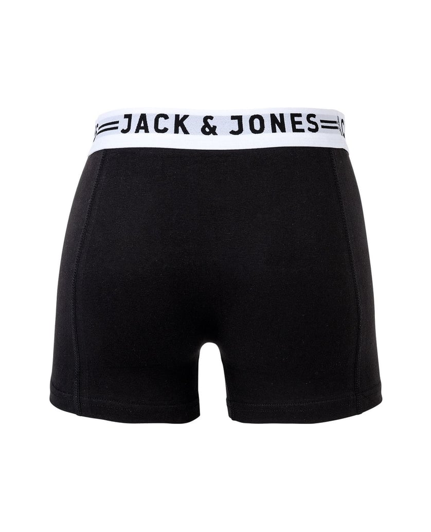 Jack-&-Jones-Herren-Boxershort-3er-Pack-SENSE-TRUNKS-3-PACK-schwarz
