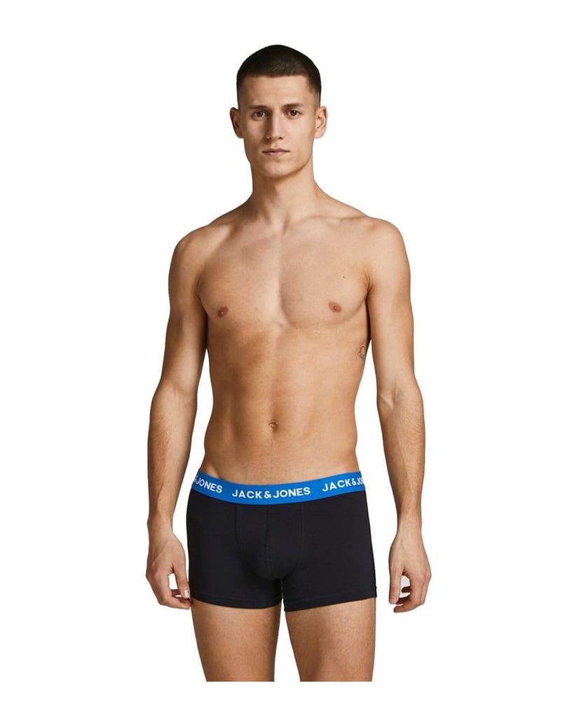 Jack-&-Jones-Herren-Boxershort-5er-Pack-JACHUEY-TRUNKS-5-PACK-schwarz