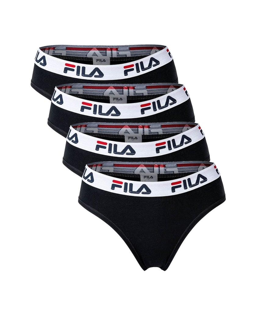Fila-Damen-Slip-4er-Pack-schwarz