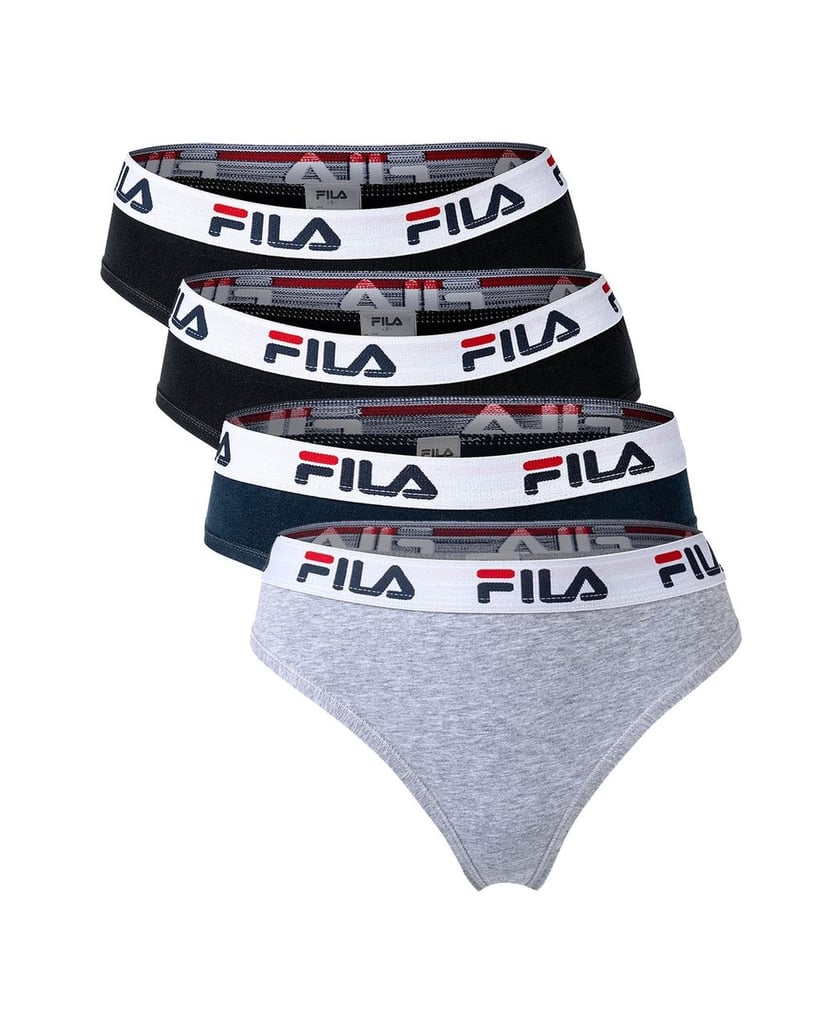 Fila-Damen-Slip-4er-Pack-schwarz