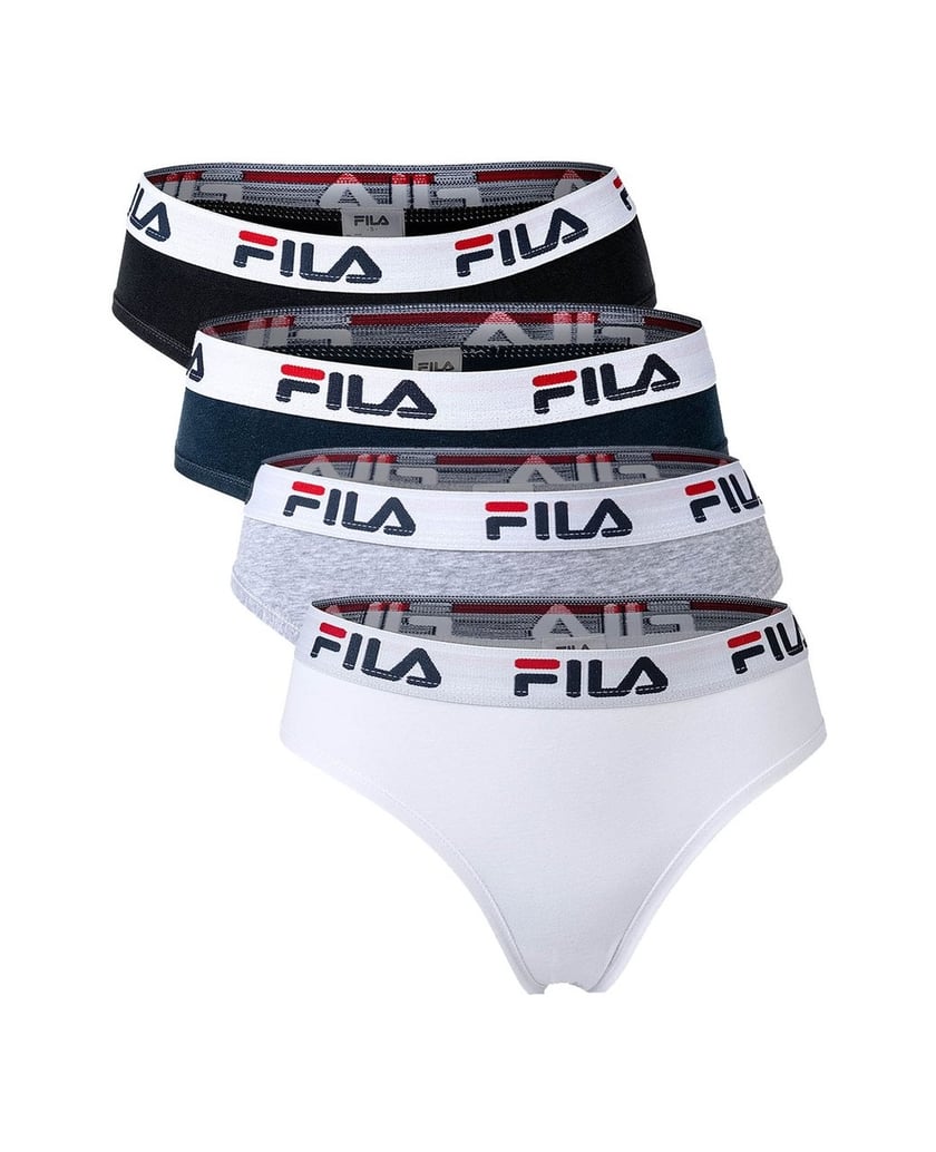 Fila-Damen-Slip-4er-Pack-schwarz