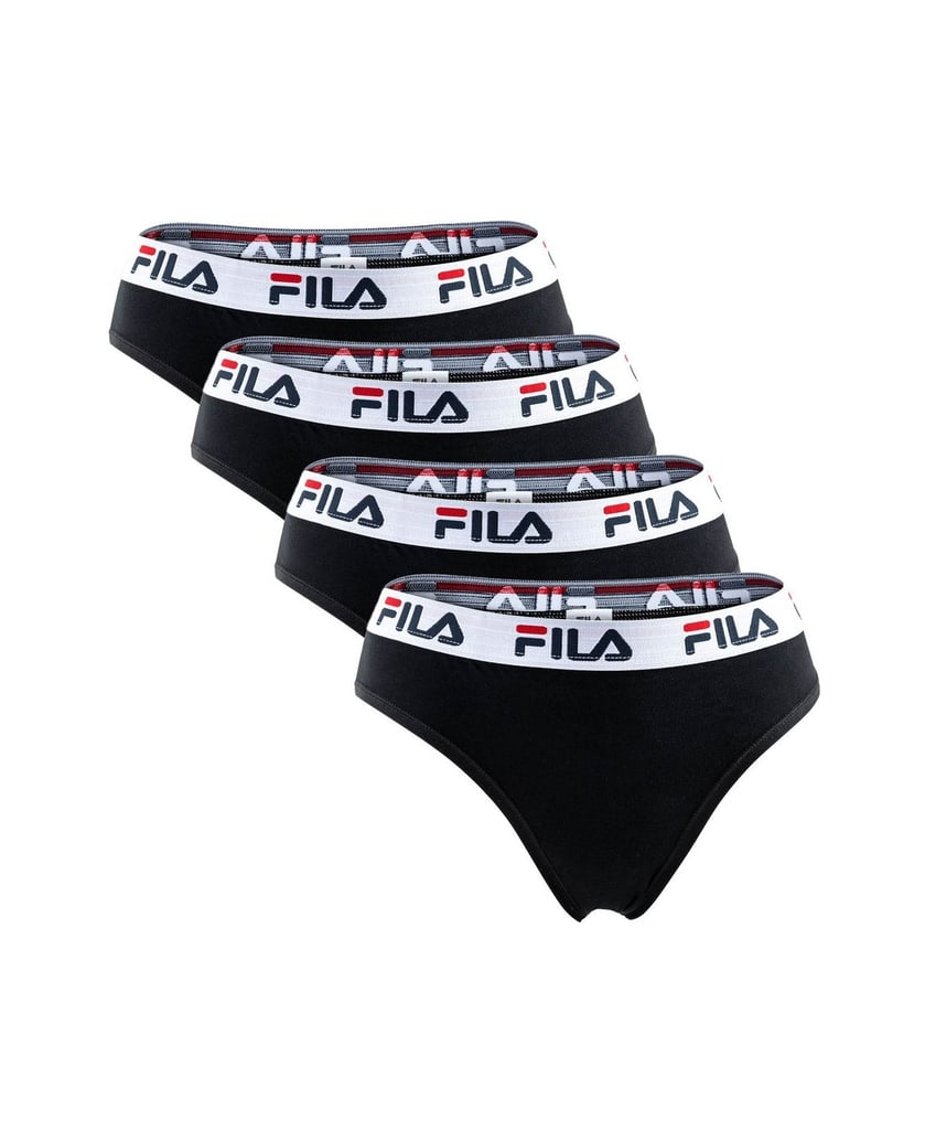 Fila-Damen-Slip-4er-Pack-schwarz