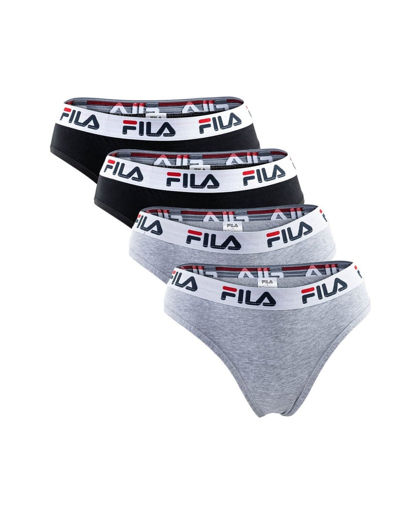 Fila-Damen-Slip-4er-Pack-schwarz