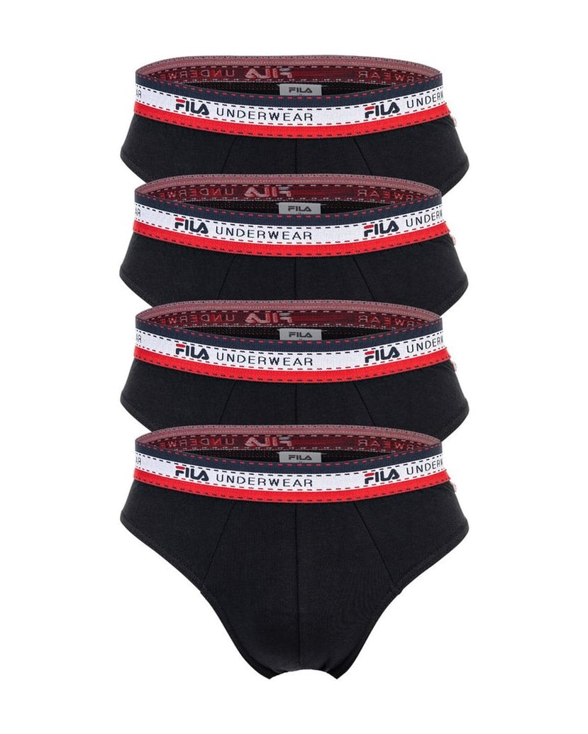 Fila-Herren-Slip-4er-Pack-schwarz