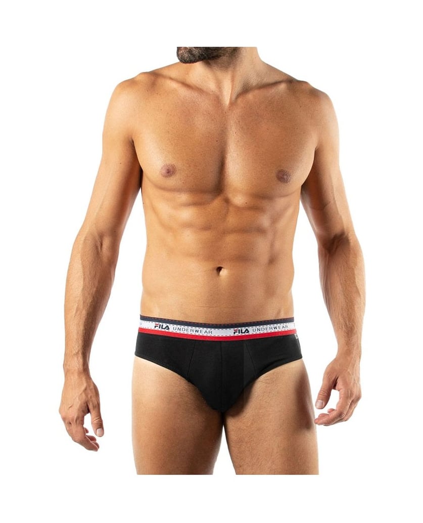 Fila-Herren-Slip-4er-Pack-schwarz