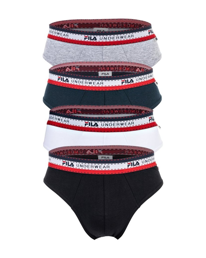 Fila-Herren-Slip-4er-Pack-schwarz