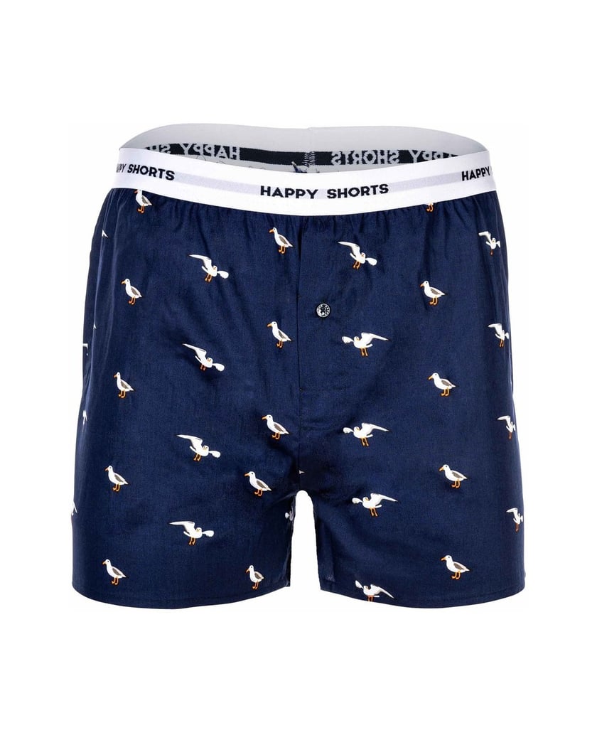 Happy-Shorts-Herren-Web-Boxershorts-3er-Pack-mehrfarbig-