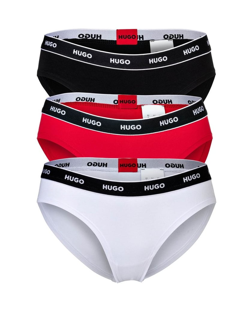HUGO-Damen-Slip-3er-Pack-TRIPLET-BRIEF-STRIPE-multicolor