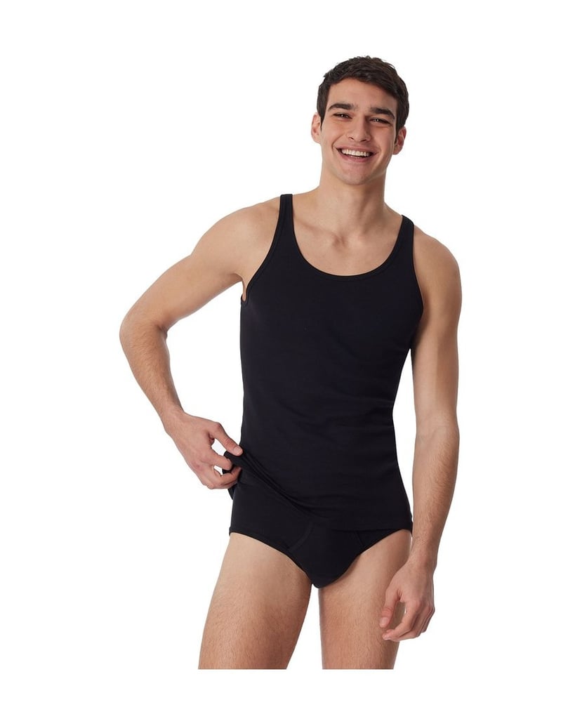 SCHIESSER-Herren-Unterhemd-1er-Pack-schwarz