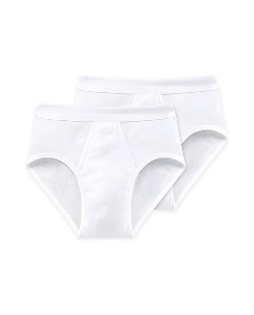 SCHIESSER-Herren-Slip-2er-Pack-ESSENTIALS-weiss