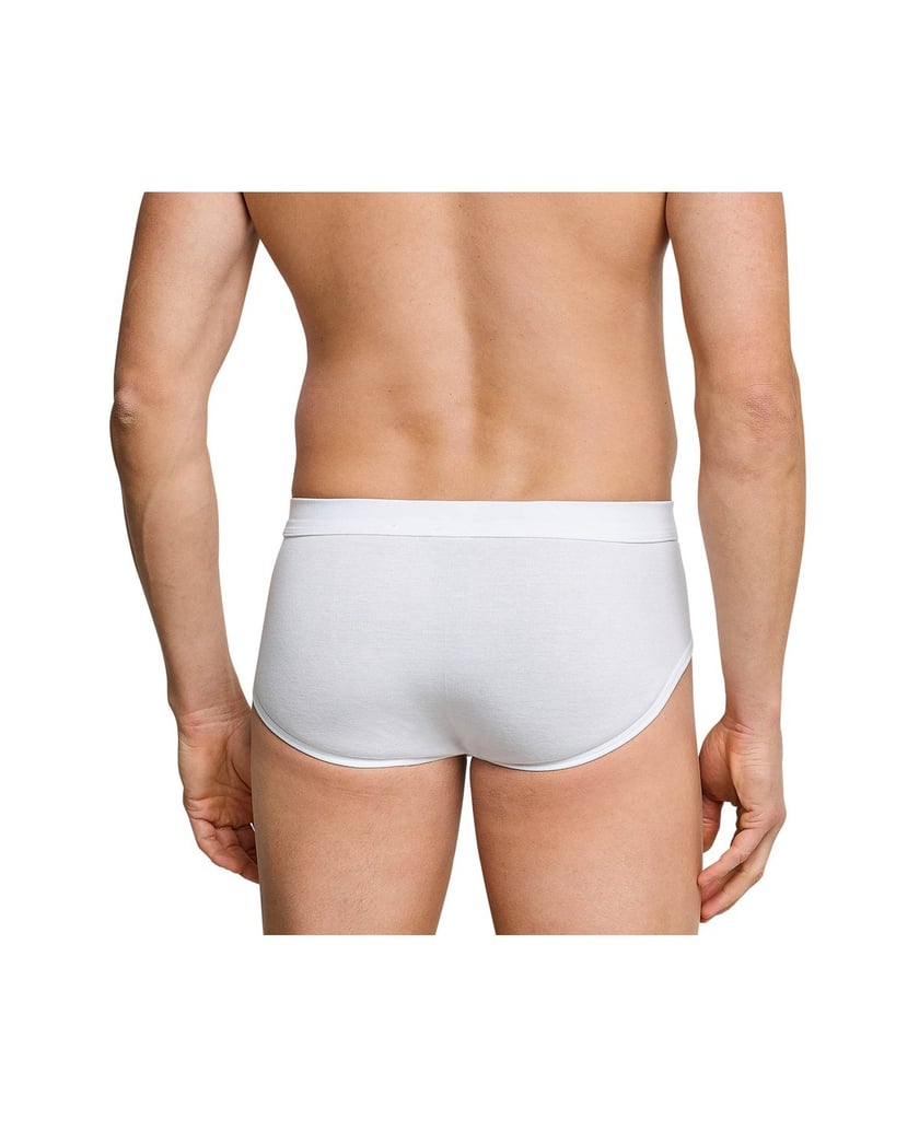 SCHIESSER-Herren-Slip-2er-Pack-ESSENTIALS-weiss