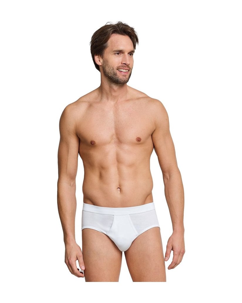 SCHIESSER-Herren-Slip-2er-Pack-ESSENTIALS-weiss