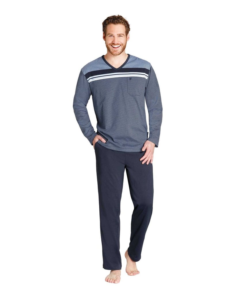 hajo-Herren-Pyjama-blau-