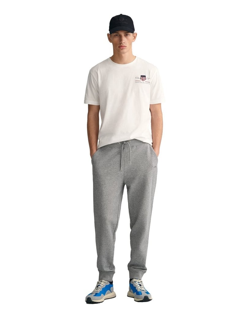 GANT-Herren-Jogginghose-Regular-Shield-Sweatpants-schwarz