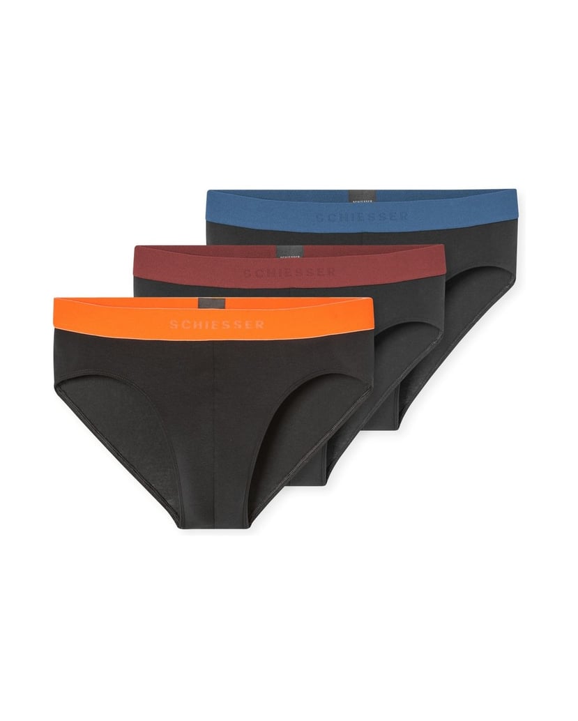 SCHIESSER-Herren-Slip-3er-Pack-3PACK-Rio-Slip-mehrfarbig