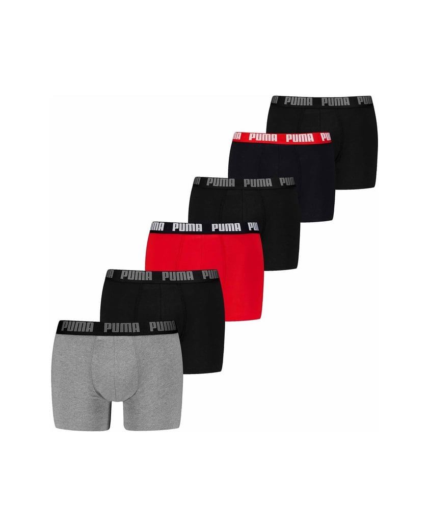 Puma-Herren-Boxershort-6er-Pack-PUMA-BASIC-BOXER-6P-ECOM-schwarz