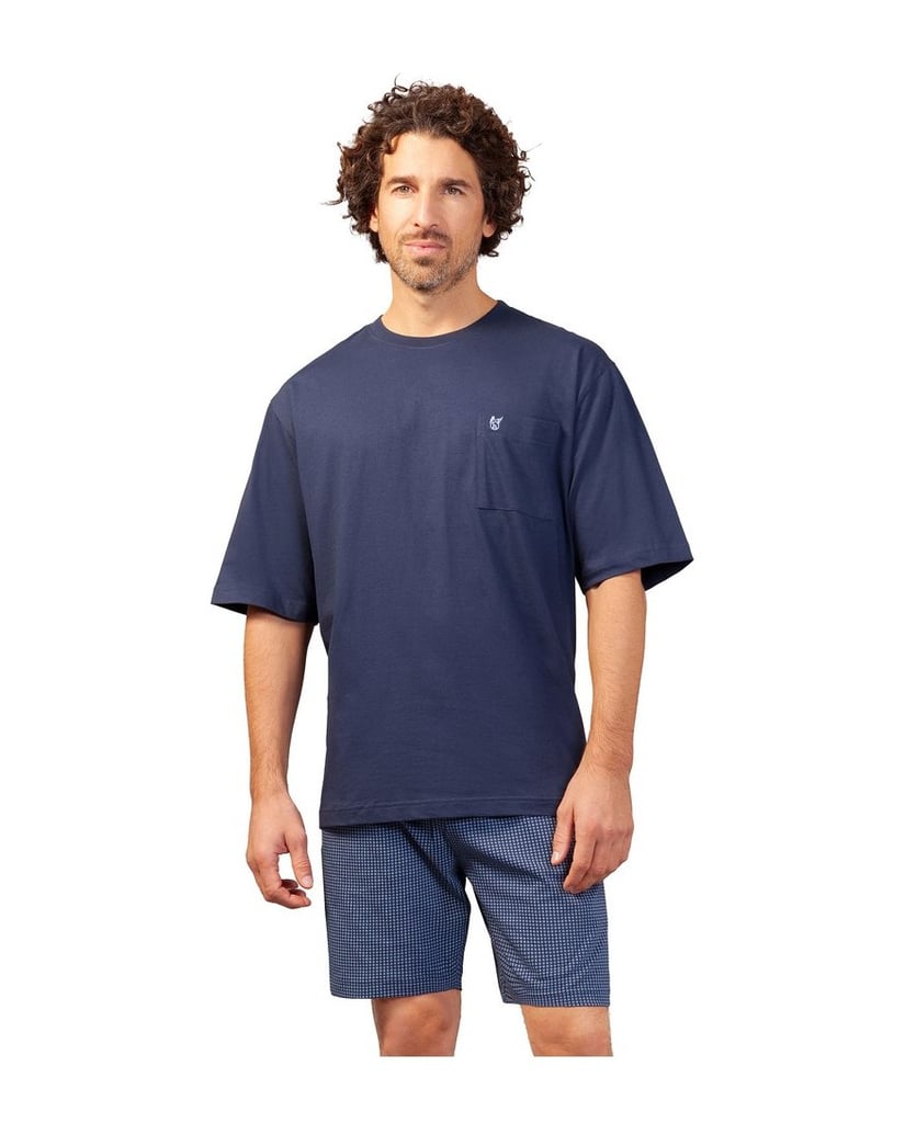 hajo-Herren-Pyjama-blau-