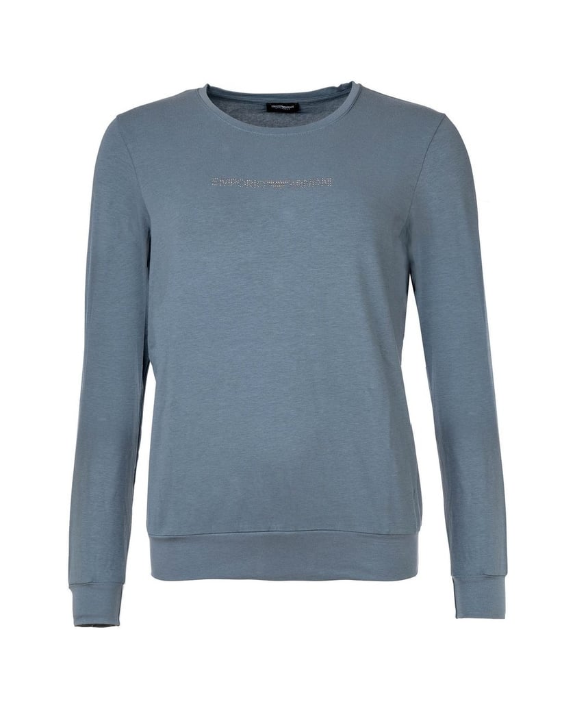 Emporio-Armani-Damen-Pyjama-1er-Pack-Essential-Studs-Logo-blau