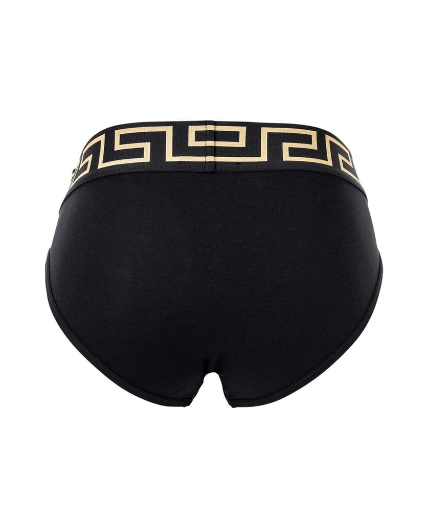 VERSACE-Herren-Slip-2er-Pack-BI-PACK-SLIP-JERSEY-TOPEKA-BI-STRETCH-COTTON-ORGANIC-NEW-LOGO-weiss