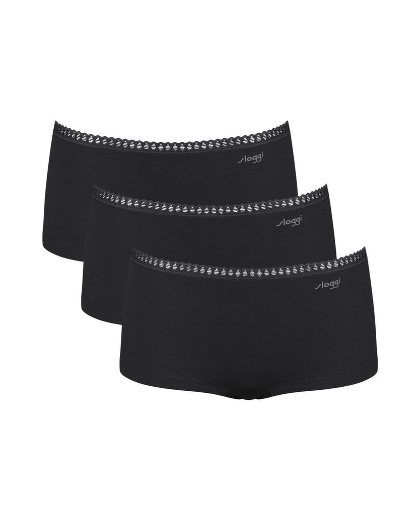 Sloggi-Damen-Panty-3er-Pack-GO-Crush-Short-C3P-schwarz