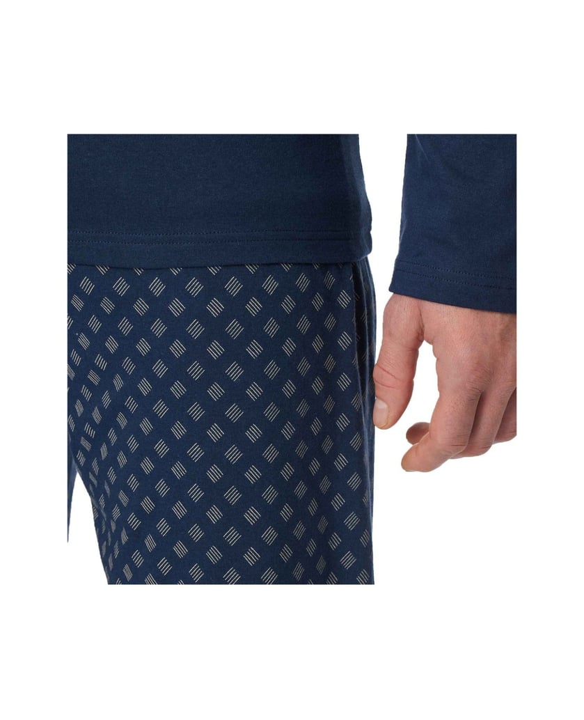 SCHIESSER-Herren-Pyjama-Casual-Essentials-dunkelblau