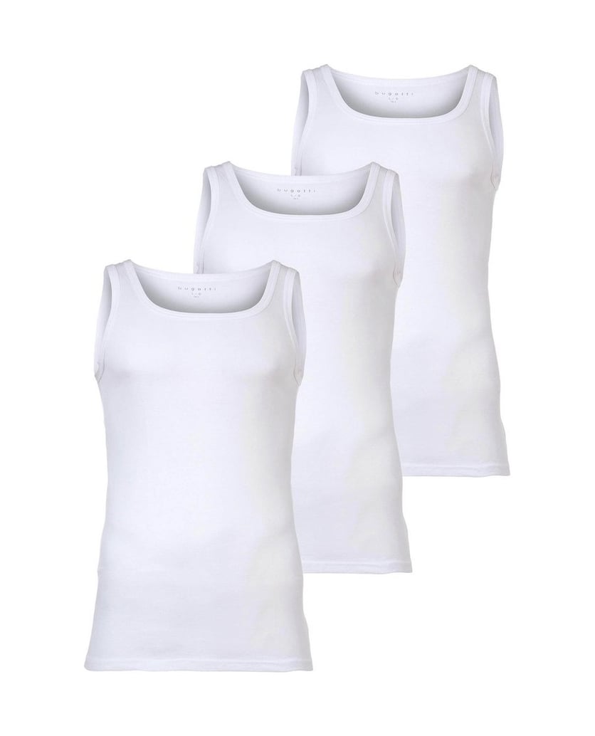 BUGATTI-Herren-Unterhemd-3er-Pack-weiss