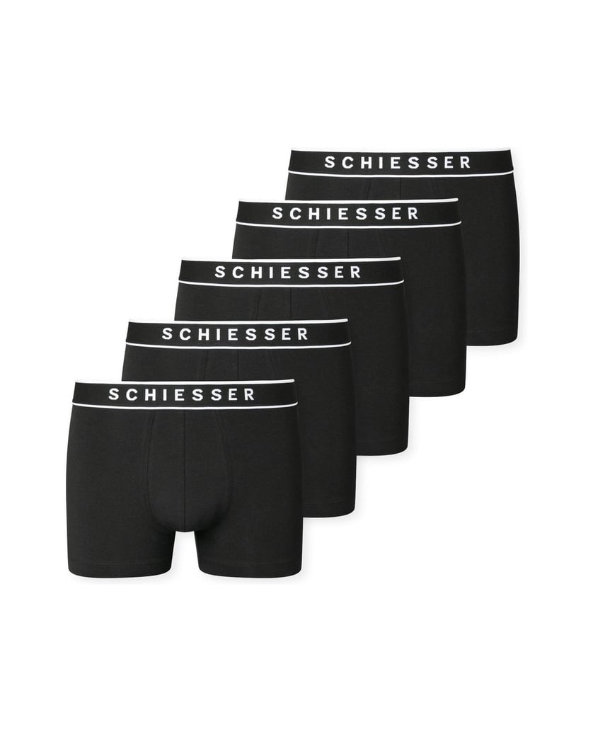 SCHIESSER-Herren-Boxershort-5er-Pack-5PACK-Shorts---95/5-Multipacks-schwarz