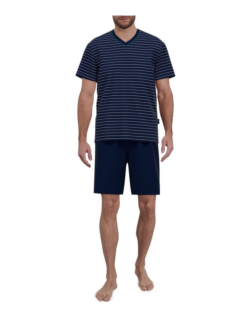 GÖTZBURG-Herren-Pyjama-blau-