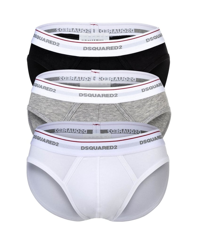 DSQUARED2-Herren-Slip-3er-Pack-3-PACK-BRIEF-schwarz