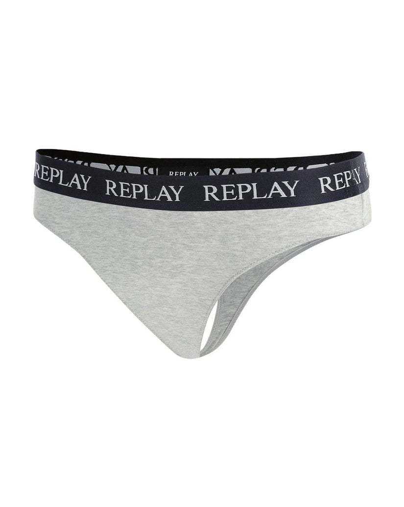REPLAY-Damen-String-2er-Pack-REPLAY-LADY-STRING--Style-1-T/C-2pcs--waterfall-pack-schwarz