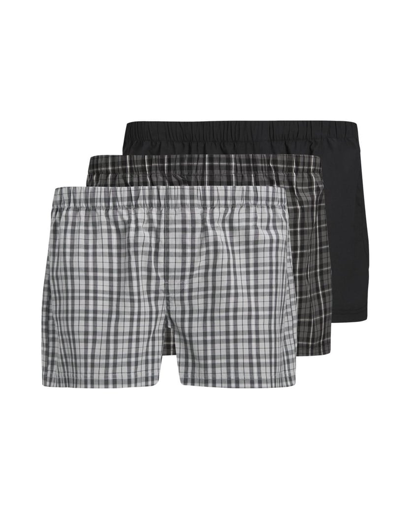 Jack-&-Jones-Herren-Web-Boxershorts-3er-Pack-JACMILANO-WOVEN-BOXERS-3-PACK-grau-kombiniert