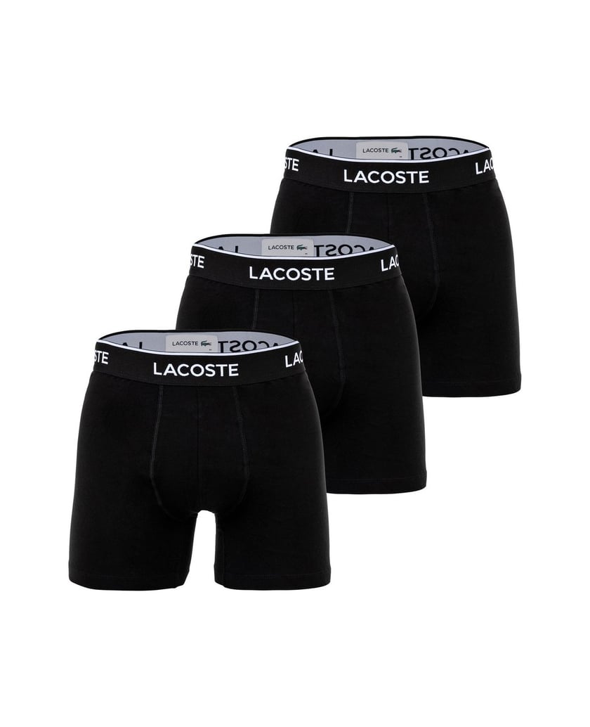 LACOSTE-Herren-Boxershort-3er-Pack-schwarz