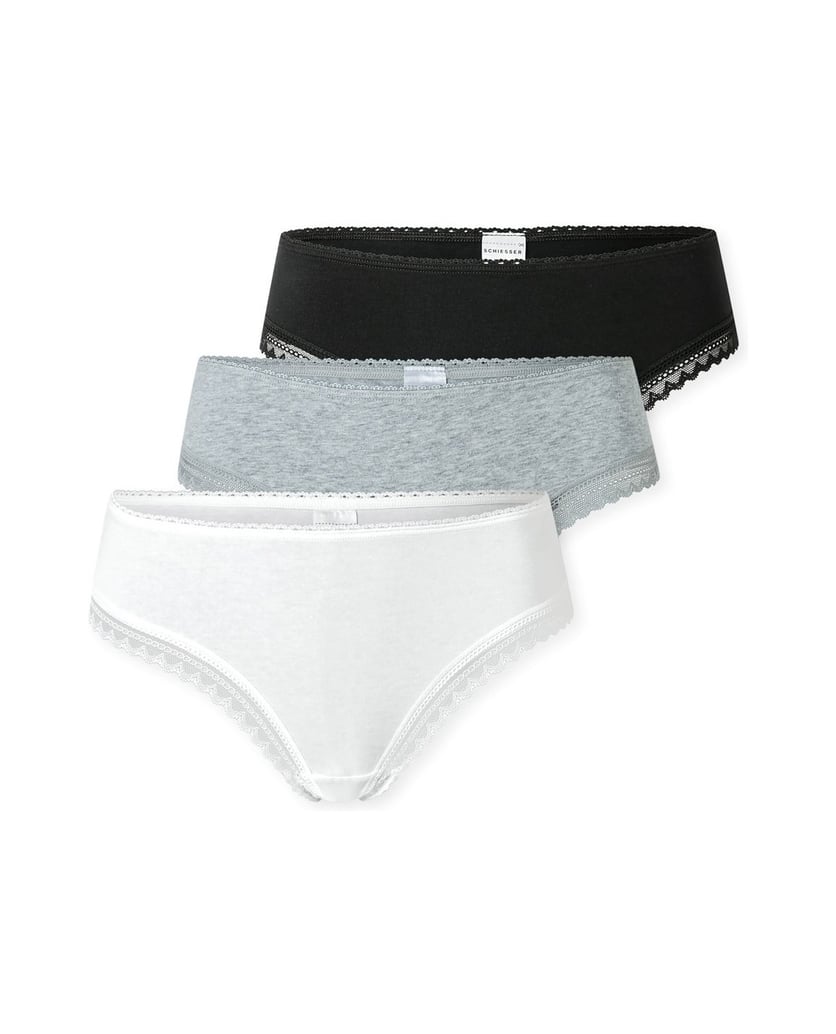 SCHIESSER-Damen-String-3er-Pack-schwarz