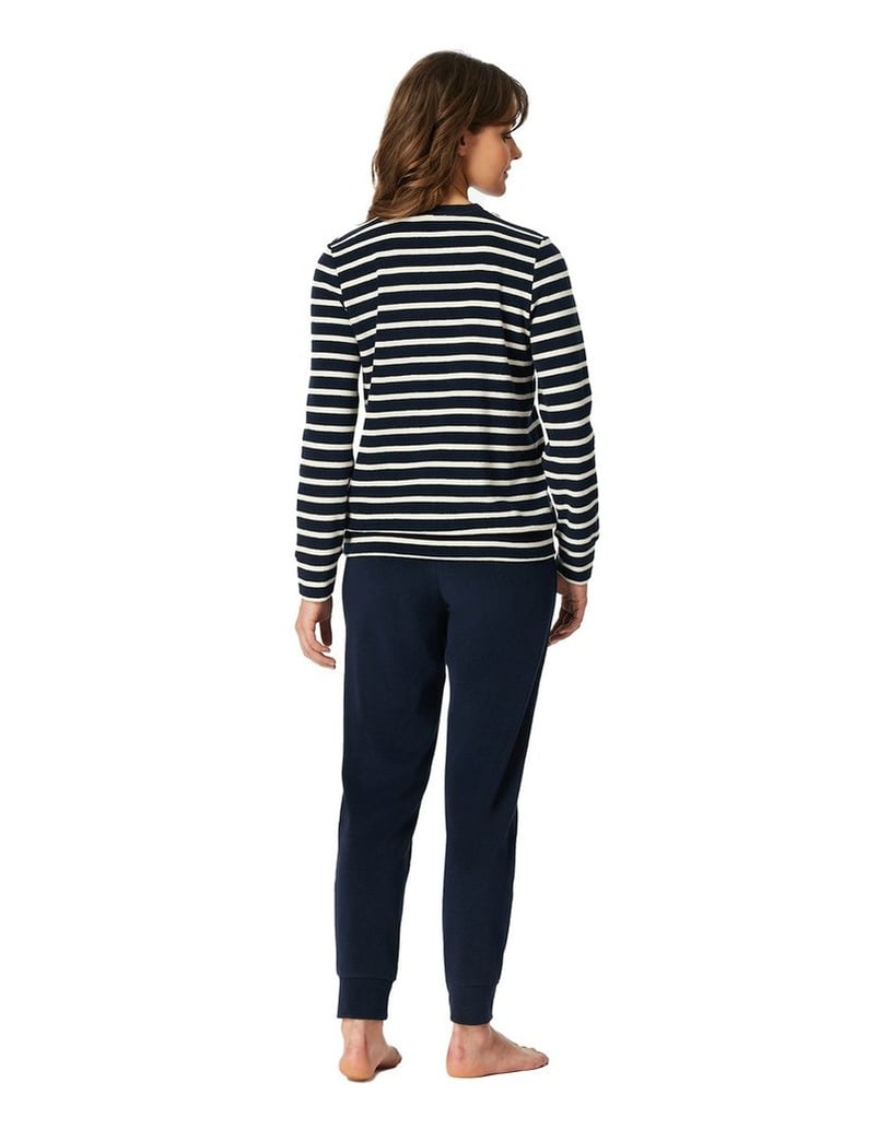 SCHIESSER-Damen-Pyjama-blau