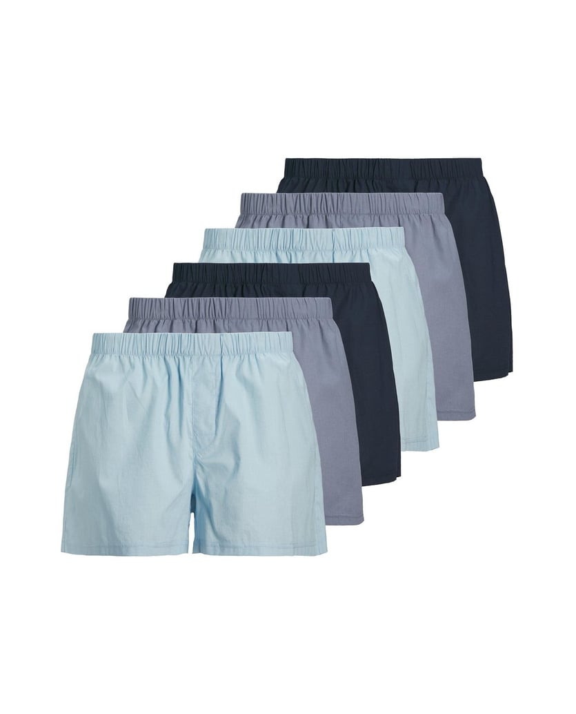 Jack-&-Jones-Herren-Web-Boxershorts-6er-Pack-JACMILANO-WOVEN-BOXERS-6-PACK-grau-kombiniert