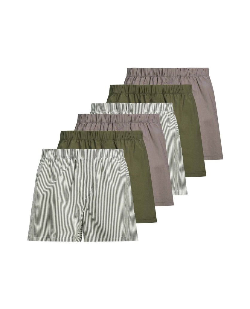 Jack-&-Jones-Herren-Web-Boxershorts-6er-Pack-JACMILANO-WOVEN-BOXERS-6-PACK-grau-kombiniert