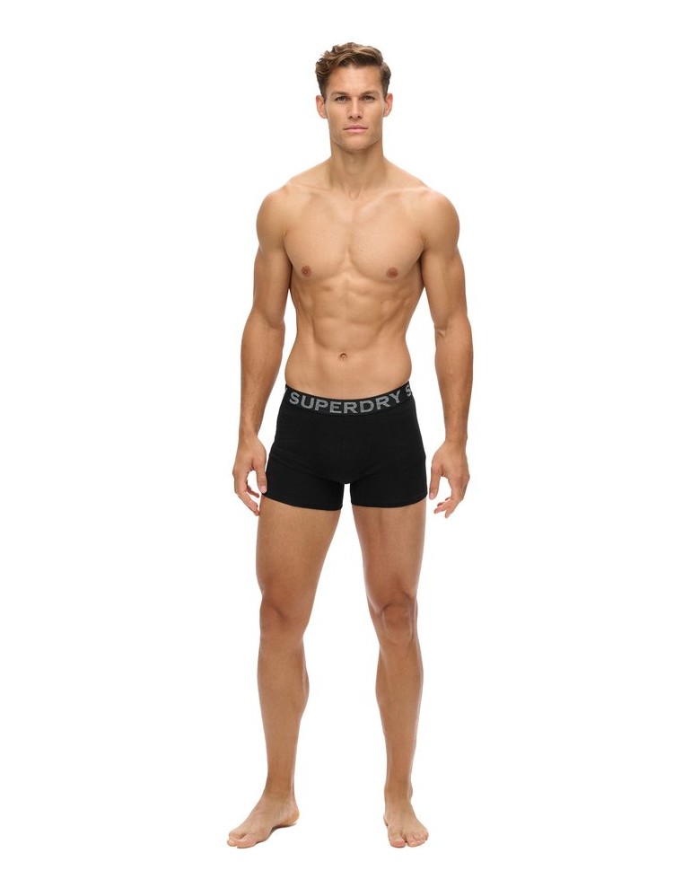 Superdry-Herren-Boxershort-3er-Pack-BOXER-TRIPLE-PACK-schwarz