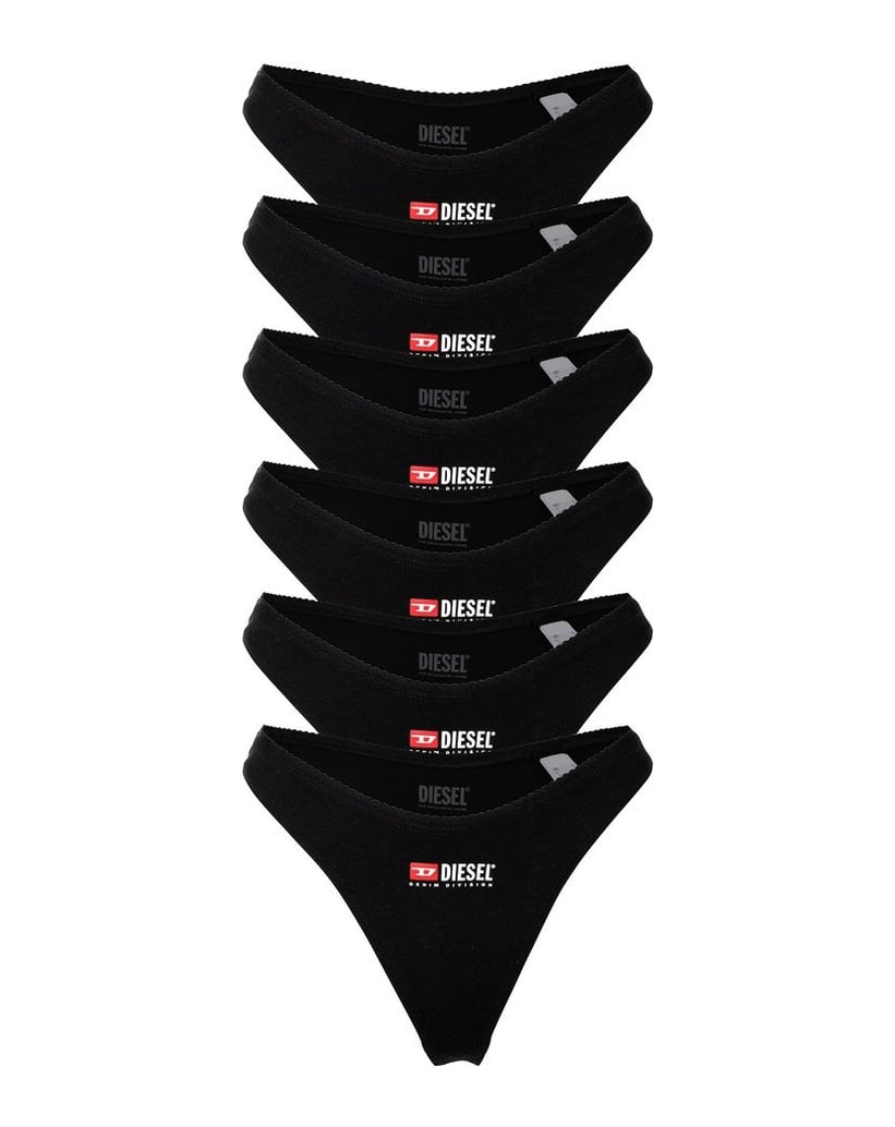 Diesel-Damen-String-6er-Pack-PUNCHY-D-CORE-6PACK-schwarz
