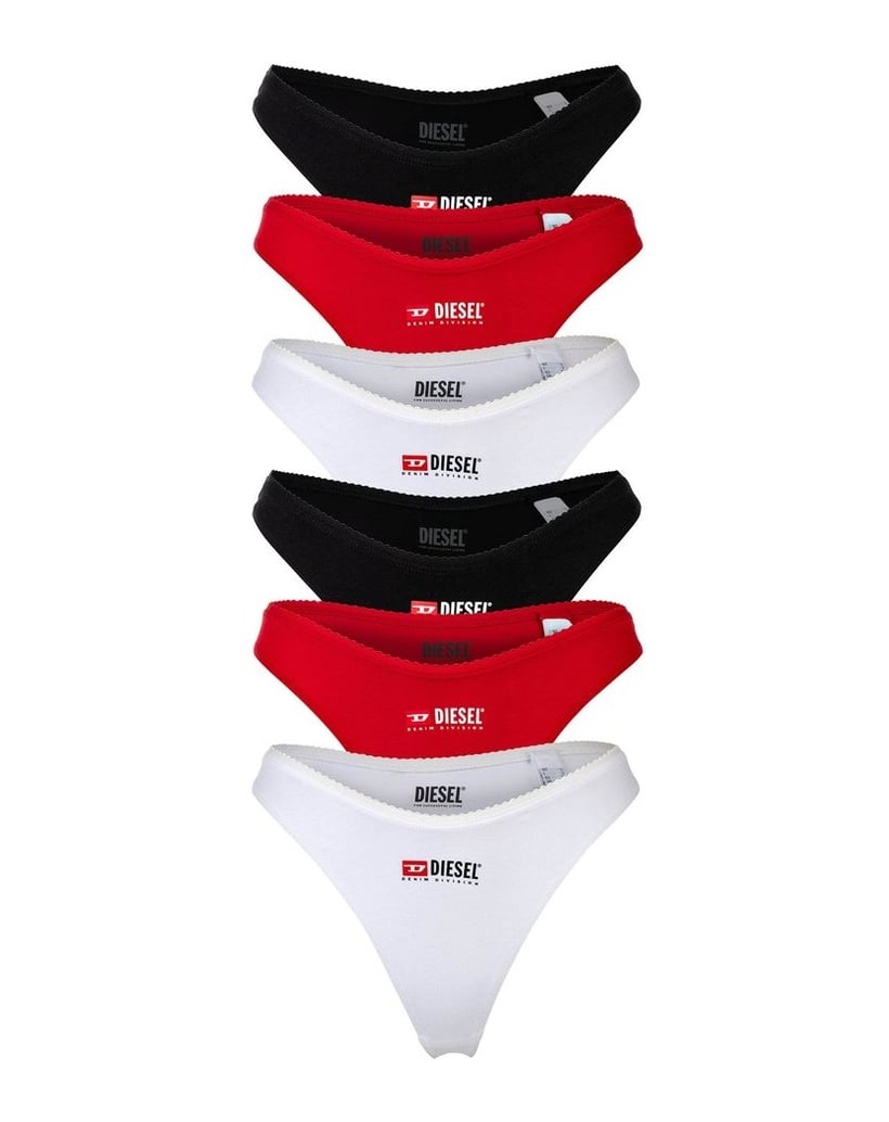Diesel-Damen-String-6er-Pack-PUNCHY-D-CORE-6PACK-schwarz