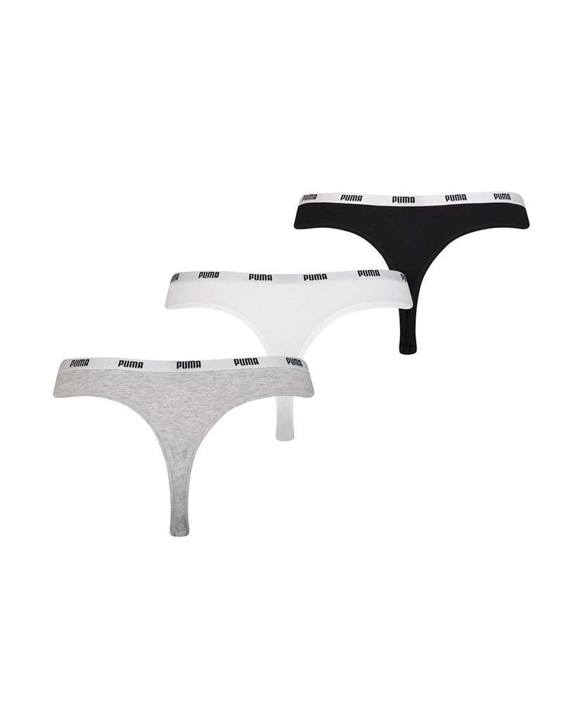 Puma-Damen-String-3er-Pack-schwarz