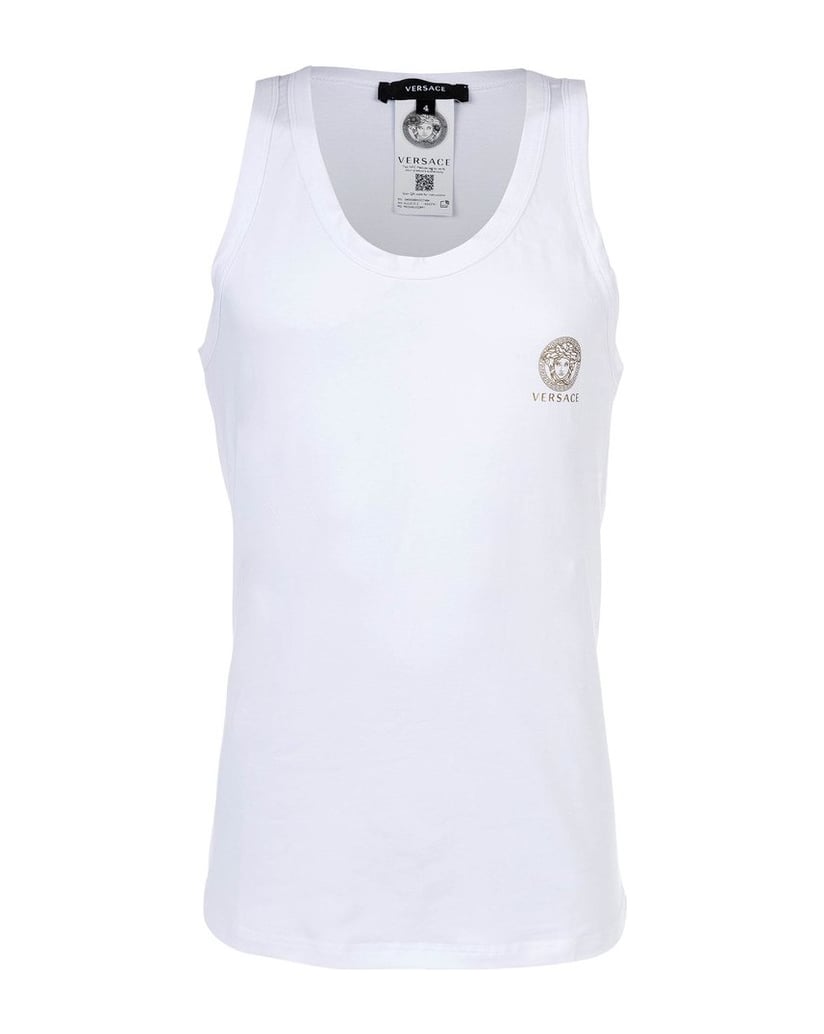 VERSACE-Herren-Unterhemd-1er-Pack-weiss