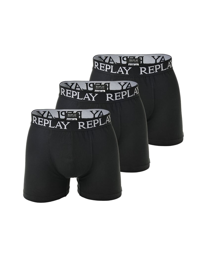 REPLAY-Herren-Boxershort-3er-Pack-schwarz