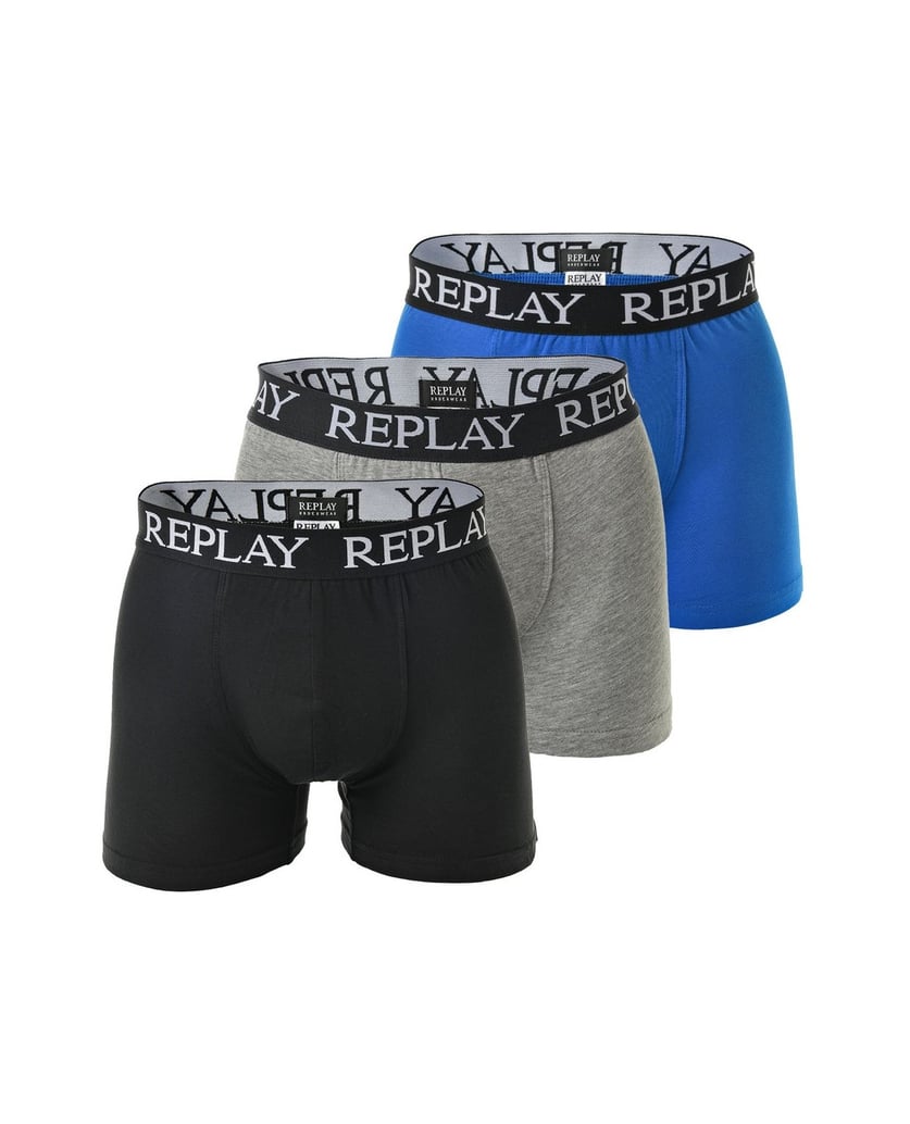REPLAY-Herren-Boxershort-3er-Pack-schwarz
