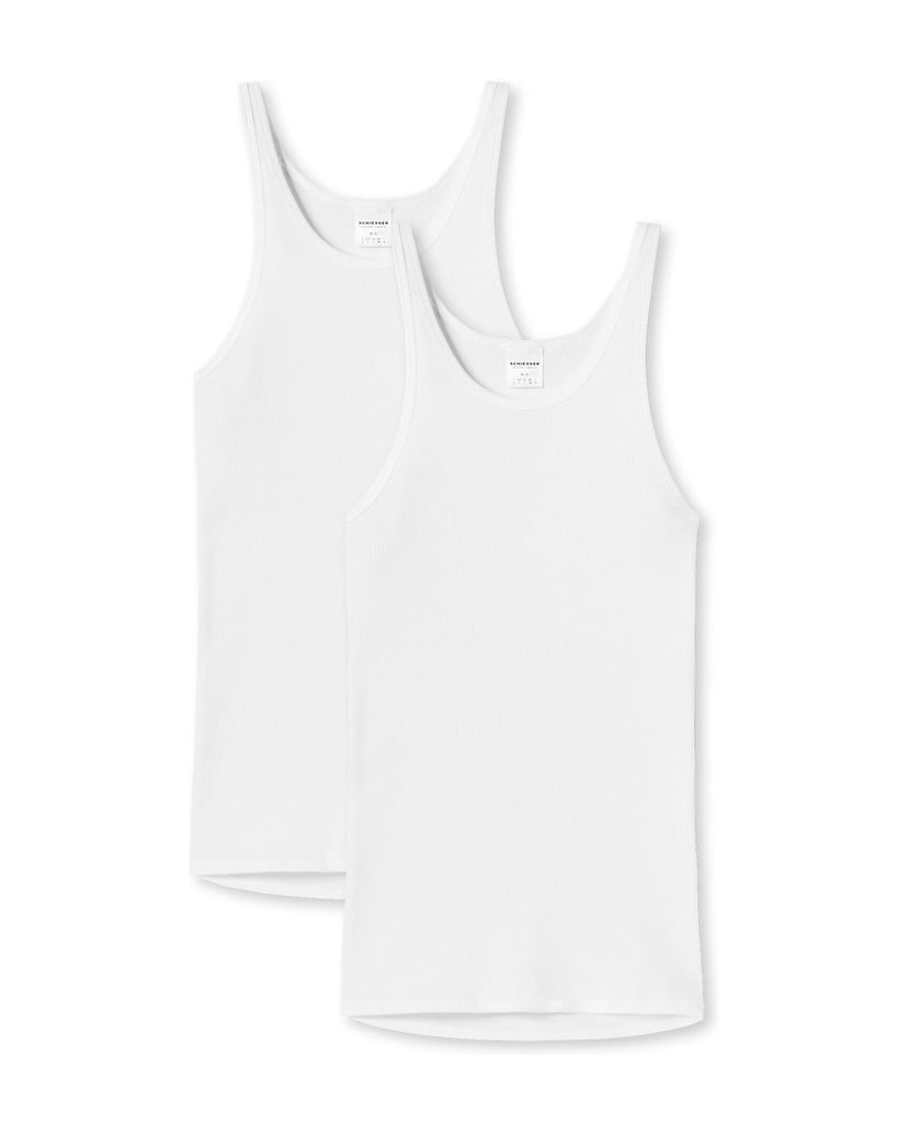 SCHIESSER-Herren-Unterhemd-2er-Pack-weiss