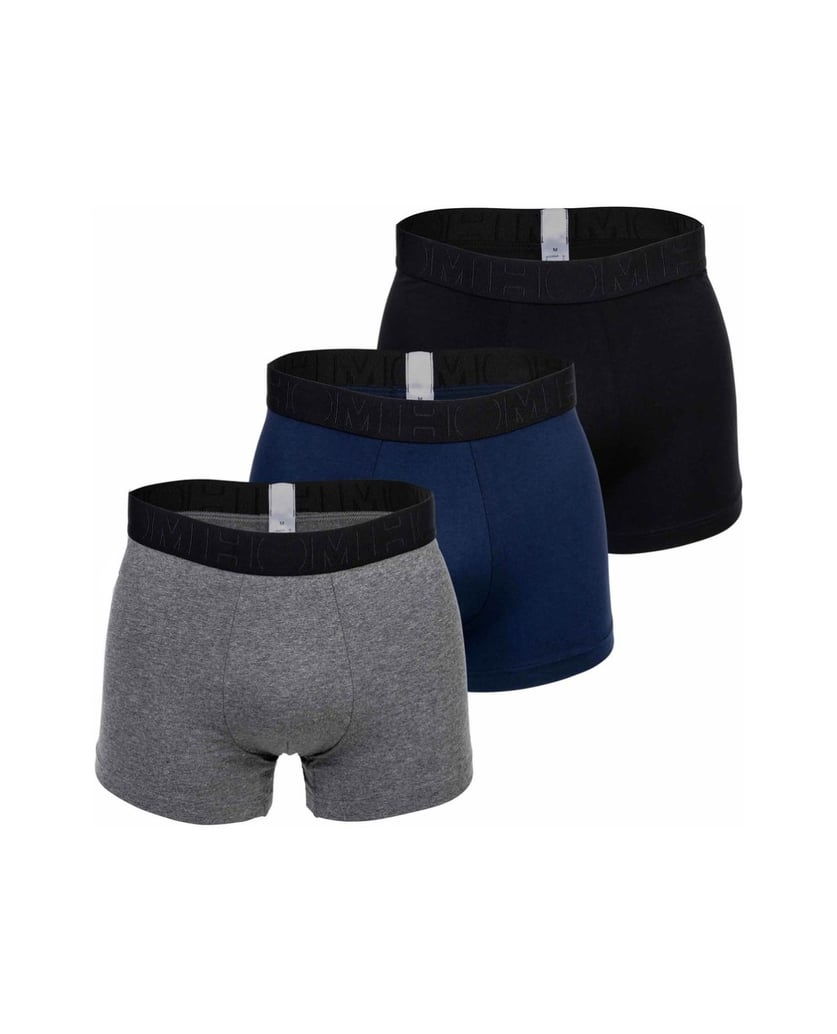 HOM-Herren-Boxershort-3er-Pack-Tonal-Pack-#2-3P-schwarz