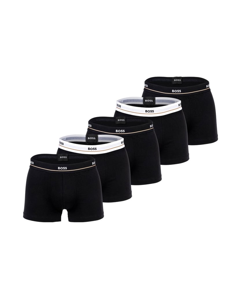 BOSS-Herren-Boxershort-5er-Pack-Trunk-5P-Essential-schwarz