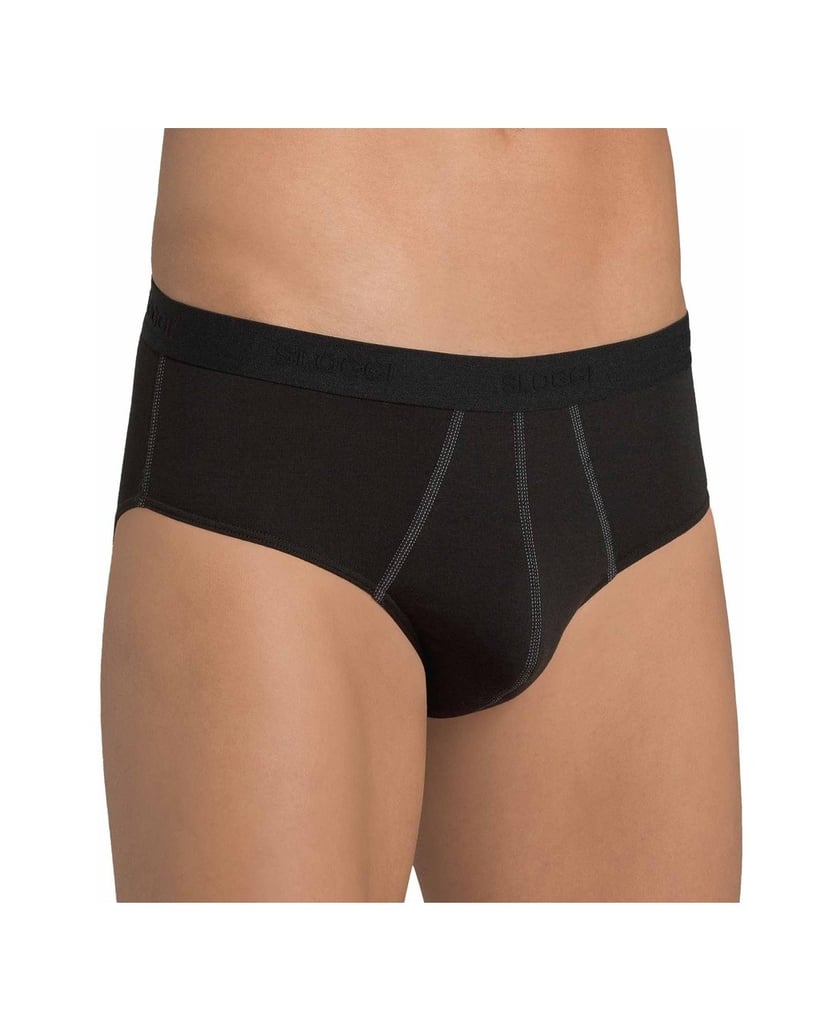 Sloggi-Herren-Slip-2er-Pack-Basic-Midi-schwarz