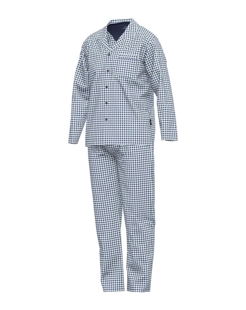 GÖTZBURG-Herren-Pyjama-blau