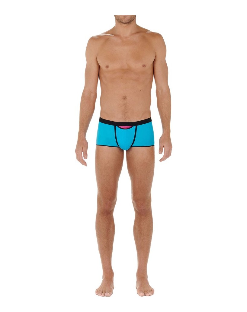 HOM-Herren-Boxershort-1er-Pack-Trunk-HO1-Plume-up-türkis