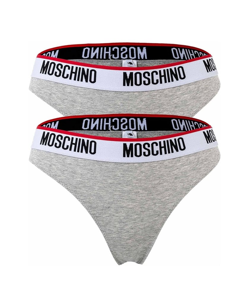 Moschino-Damen-Slip-2er-Pack-grau